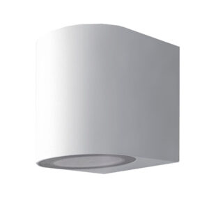 Aplique Parede Redondo Branco 1*GU-10 IP44 ABS+PC 6,8*8,9*8cm