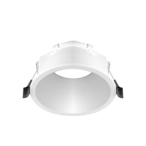 Aro GU-10 Encastrar Redondo Plástico Branco Alt.5,2xD.9,4cm F8,4cm