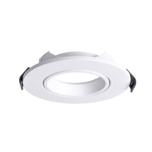 Aro GU-10 Encastrar Redondo Plástico Branco Alt.2,5xD.9cm F7,5cm
