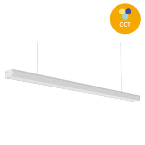 Linea Led Suspensa Branco 1,2m 40w CCT 3000k/4000k/6400k 3200lm 1180x70x40 Plástico