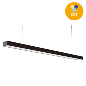 Linea Led Suspensa Preto 1,2m 40w CCT 3000k/4000k/6400k 3200lm 1180x70x40 Plástico