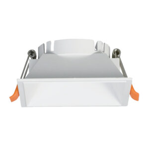 Aro GU-10 Encastrar Quadrado Plástico Branco 8,1x8,1x3,5cm F7,5x7,5cm