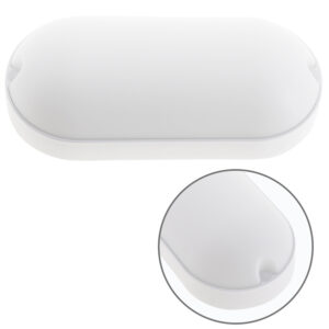 Plafond Led Oval Branco 18w IP65 1800lm 208x101x57