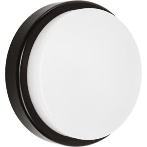 Plafond Led Redondo Preto 12w 6400k IP65 960lm Ø16x5cm