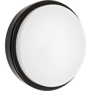Plafond Led Redondo Preto 20w 6400k IP65 1440lm Ø21,8x7,3cm