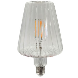 Lâmpada E27 Cónica LED Filamento 6W 1800k 50Lm Ø120x195mm