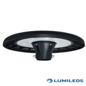 Luminária de Poste LED 40W - 60W - 80W Chip 3CCT Lumileds 150Lm/W | Alumínio 682*117mm  Ø60mm