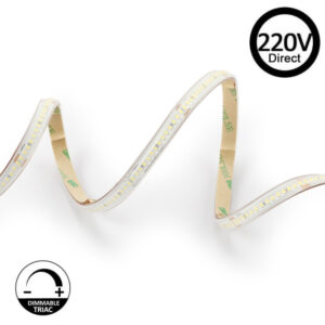 Fita Led 220v 14w/m IP67 Dimavel SMD 2835 280leds\m 1540lm/m 10mm Liga Direto Rolos 20m Inclui 1 Kit Ligação