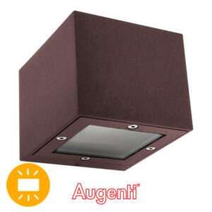 Aplique Parede 1xG9 IP65 Ferrugem Luz Para Cima e Para Baixo C.9,5xL.82xAlt.11cm alumínio+vidro