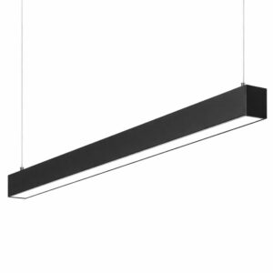 Linea Led Suspensa Preto 1,4m 47W 140lm\w Dimável Triac Chip Led Inventronics Driver Osram 1450x67x68 mm suspensão: 3 metros - Fio Alimentação 2 Metros - Tambem disponivel dimável Dali