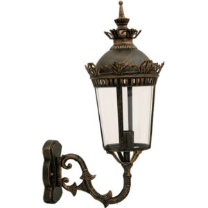 Aplique Parede 1xE27 Castanho IP44 240x310x600