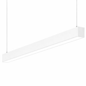 Linea Led Suspensa Branco 1,2m 40w 140lm\w Dimável Triac Chip Led Inventronics Driver Osram 1250x67x68 mm suspensão: 3 metros - Fio Alimentação 2 Metros - Tambem disponivel dimável Dali